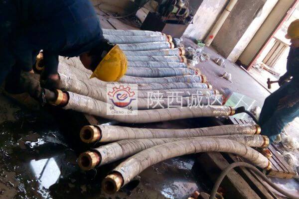伊朗12500KVA高碳鉻鐵爐——筒瓦，水冷電纜、水冷補償水壓試驗（四）